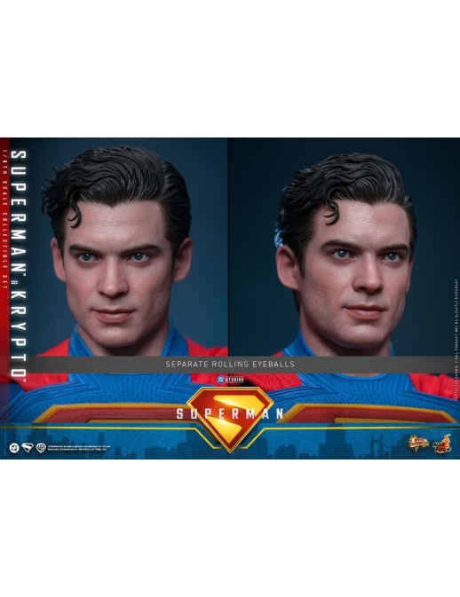 Hot Toys Movie Masterpiece Superman Superman & Krypto 1/6 Scale Collectible Figure