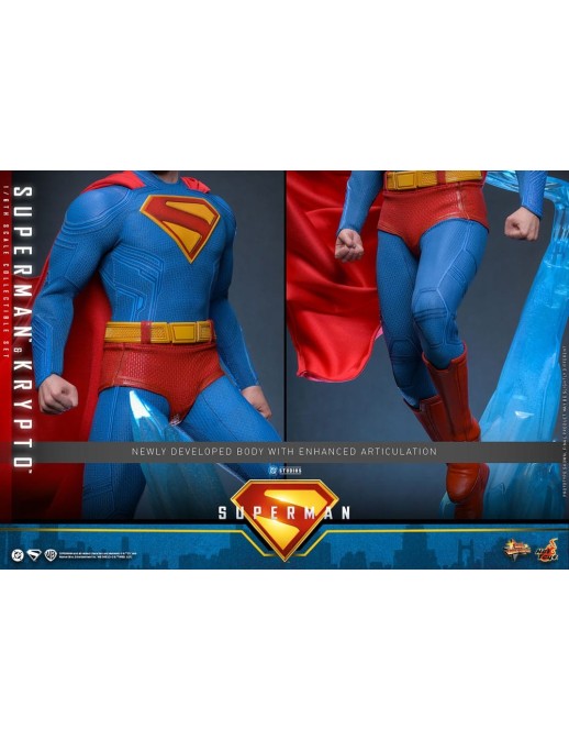 Hot Toys Movie Masterpiece Superman Superman & Krypto 1/6 Scale Collectible Figure