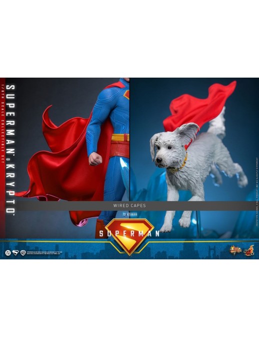 Hot Toys Movie Masterpiece Superman Superman & Krypto 1/6 Scale Collectible Figure