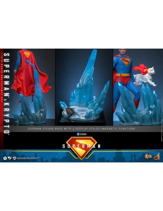 Hot Toys Movie Masterpiece Superman Superman & Krypto 1/6 Scale Collectible Figure