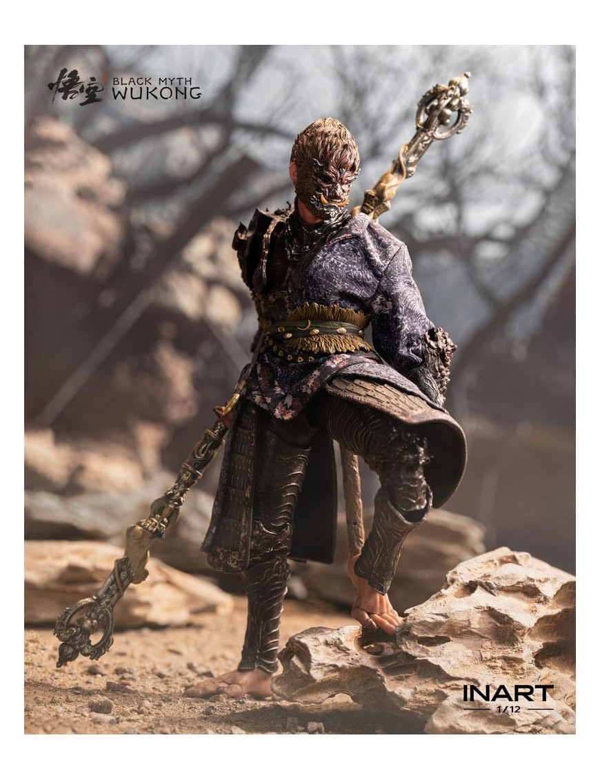 Queen Studios Collectible InArt Black Myth Wukong The Destined One in Bronze Armor 1/12 Scale Action Figure Standard Edition Queen Studios Collectible InArt Black Myth Wukong The Destined One in Bronze Armor 1/12 Scale Action Figure Standard Edition