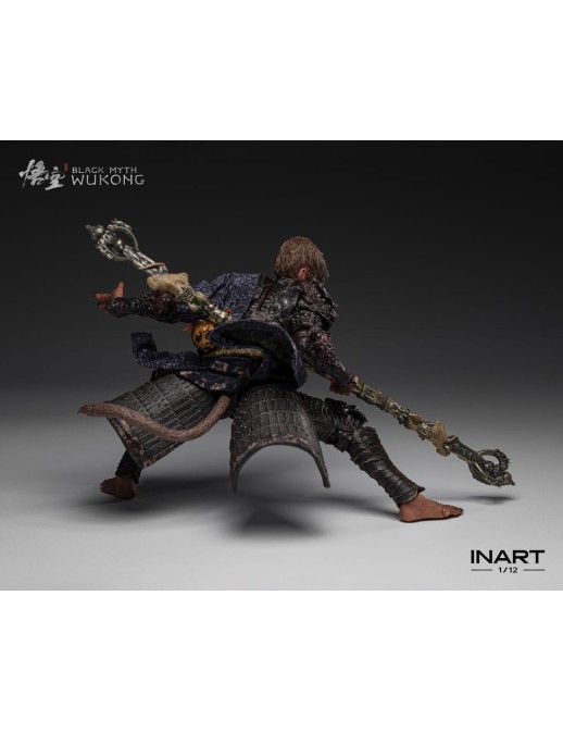 Queen Studios Collectible InArt Black Myth Wukong The Destined One in Bronze Armor 1/12 Scale Action Figure Standard Edition