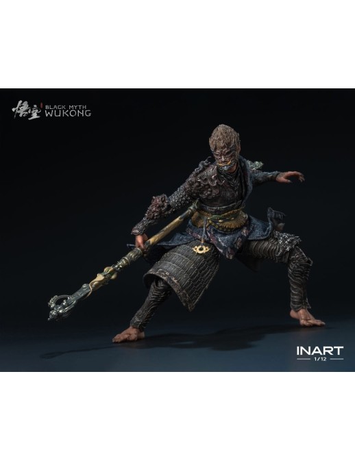 Queen Studios Collectible InArt Black Myth Wukong The Destined One in Bronze Armor 1/12 Scale Action Figure Standard Edition