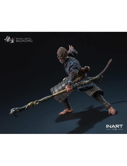 Queen Studios Collectible InArt Black Myth Wukong The Destined One in Bronze Armor 1/12 Scale Action Figure Standard Edition