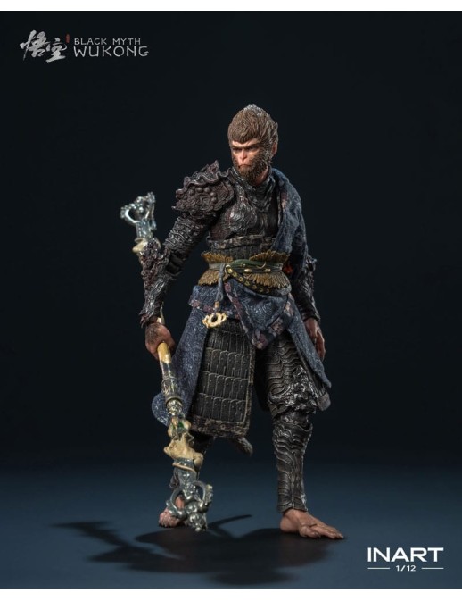 Queen Studios Collectible InArt Black Myth Wukong The Destined One in Bronze Armor 1/12 Scale Action Figure Premium Version