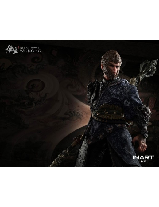 Queen Studios Collectible InArt Black Myth Wukong The Destined One in Bronze Armor 1/12 Scale Action Figure Premium Version