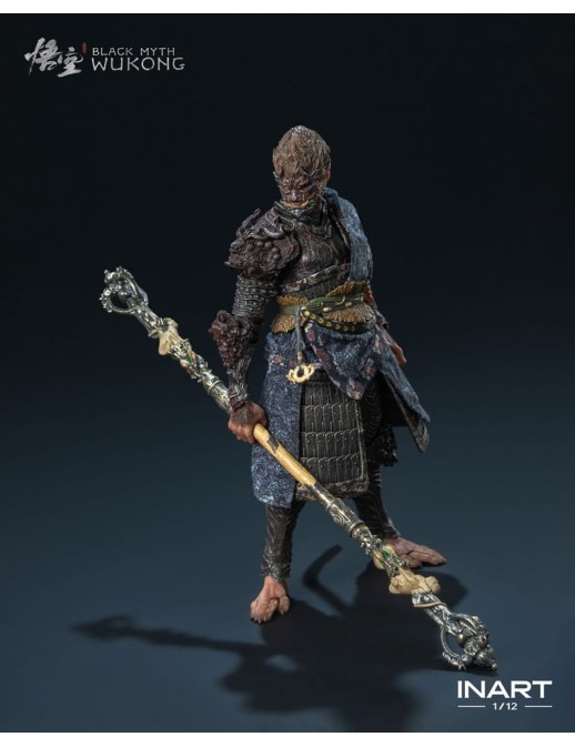 Queen Studios Collectible InArt Black Myth Wukong The Destined One in Bronze Armor 1/12 Scale Action Figure Premium Version