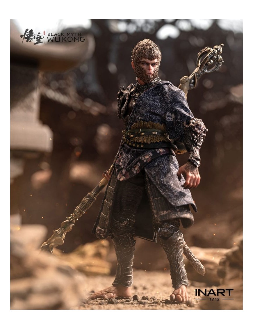 Queen Studios Collectible InArt Black Myth Wukong The Destined One in Bronze Armor 1/12 Scale Action Figure Premium Version Queen Studios Collectible InArt Black Myth Wukong The Destined One in Bronze Armor 1/12 Scale Action Figure Premium Version