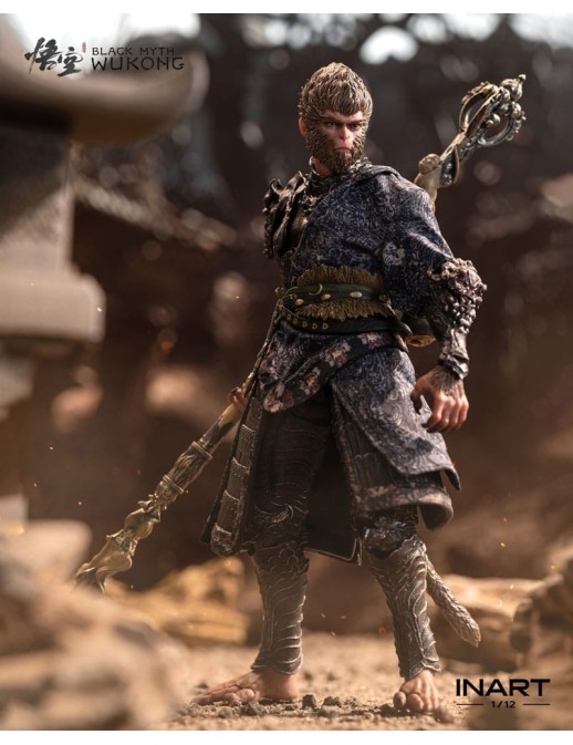 Queen Studios Collectible InArt Black Myth Wukong The Destined One in Bronze Armor 1/12 Scale Action Figure Premium Version