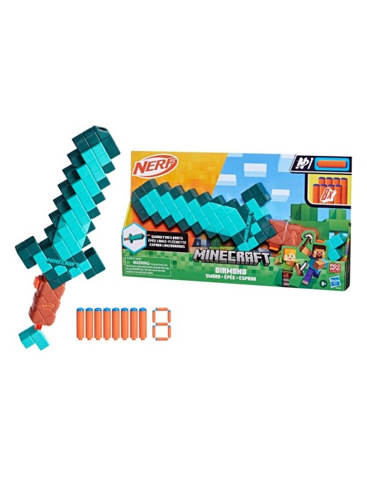 Hasbro Minecraft NERF Dart-Firing Diamond Sword