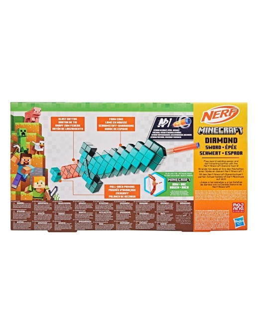 Hasbro Minecraft NERF Dart-Firing Diamond Sword
