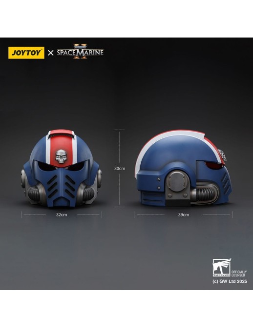 Joy Toy Warhammer 40,000 Space Marine 2 Ultramarines Lieutenant Titus Helmet Replica