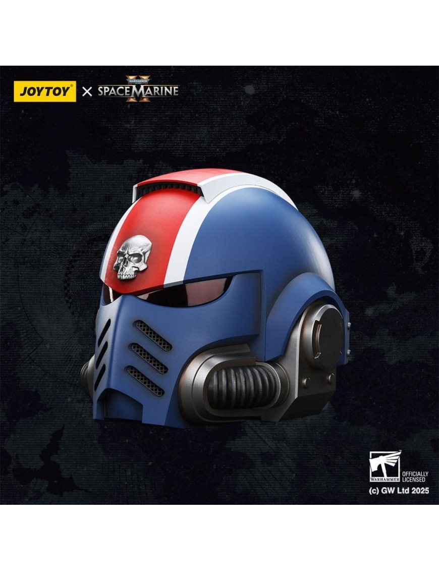 Joy Toy Warhammer 40,000 Space Marine 2 Ultramarines Lieutenant Titus Helmet Replica Joy Toy Warhammer 40,000 Space Marine 2 Ultramarines Lieutenant Titus Helmet Replica