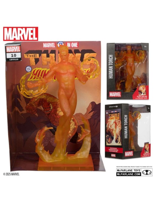 Mc Farlane Toys Marvel Comics The Thing and the Human Torch 10  The Human Torch 1/6 Scale Statue