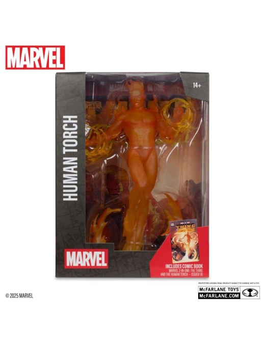 Mc Farlane Toys Marvel Comics The Thing and the Human Torch 10  The Human Torch 1/6 Scale Statue