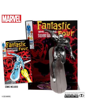 Mc Farlane Toys Marvel Comics The Silver Surfer Fantastic Four 72 1/10 Scale Statue