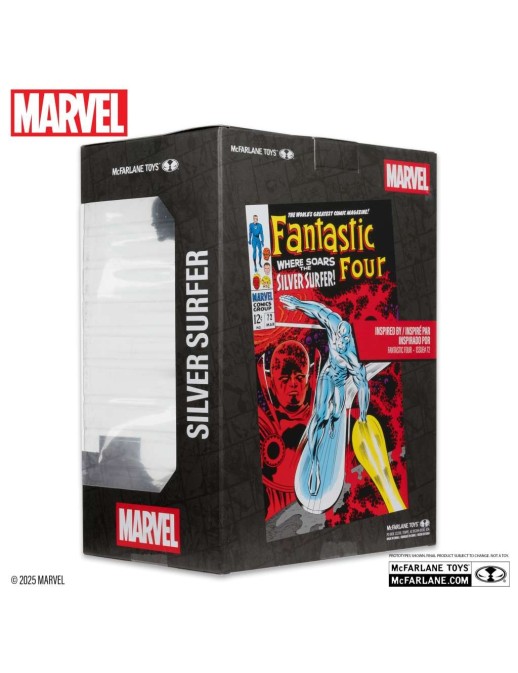 Mc Farlane Toys Marvel Comics The Silver Surfer Fantastic Four 72 1/10 Scale Statue