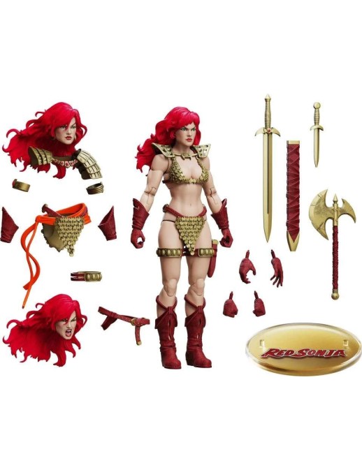 Boss Fight Studio H.A.C.K.S. Figure Red Sonja Red and Gold Version Deluxe Limited Edition