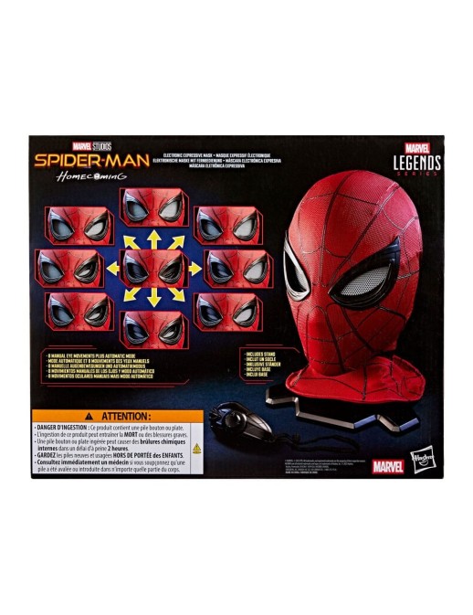 Hasbro Marvel Legends Spider-Man: Homecoming Spider-Man Wearable Electronic Expressive Mask
