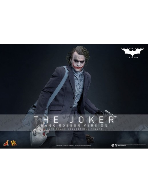 Hot Toys Movie Masterpiece Batman The Dark Knight The Joker Bank Robber Version 1/6 Scale Collectible Figure