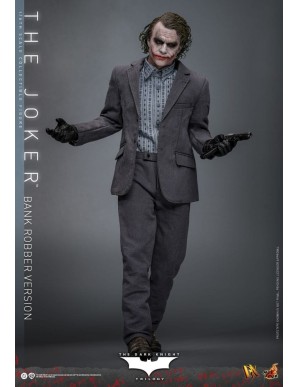 Hot Toys Movie Masterpiece Batman The Dark Knight The Joker Bank Robber Version 1/6 Scale Collectible Figure