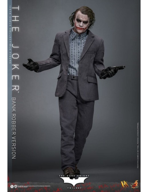 Hot Toys Movie Masterpiece Batman The Dark Knight The Joker Bank Robber Version 1/6 Scale Collectible Figure