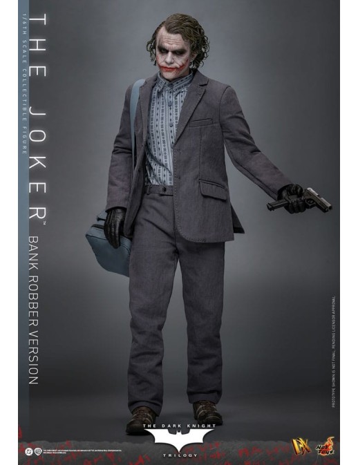 Hot Toys Movie Masterpiece Batman The Dark Knight The Joker Bank Robber Version 1/6 Scale Collectible Figure