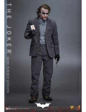 Hot Toys Movie Masterpiece Batman The Dark Knight The Joker Bank Robber Version 1/6 Scale Collectible Figure