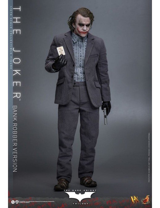 Hot Toys Movie Masterpiece Batman The Dark Knight The Joker Bank Robber Version 1/6 Scale Collectible Figure