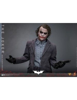 Hot Toys Movie Masterpiece Batman The Dark Knight The Joker Bank Robber Version 1/6 Scale Collectible Figure