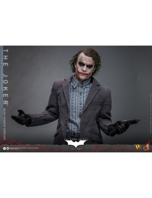 Hot Toys Movie Masterpiece Batman The Dark Knight The Joker Bank Robber Version 1/6 Scale Collectible Figure