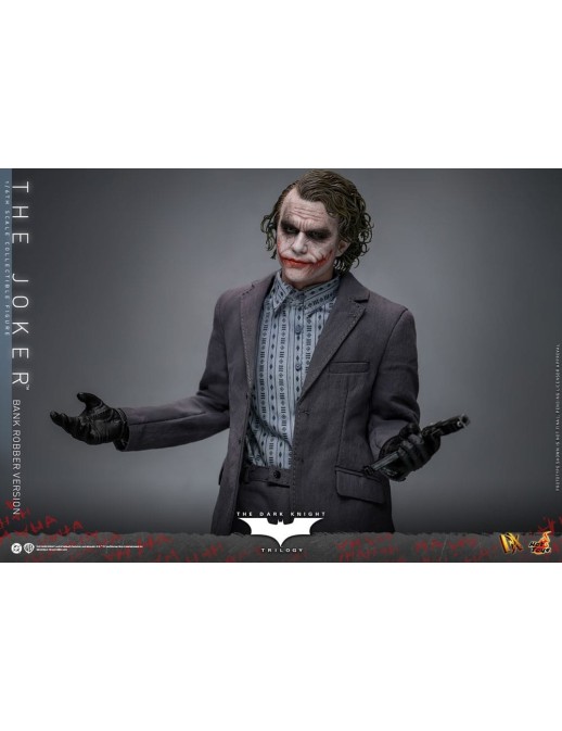 Hot Toys Movie Masterpiece Batman The Dark Knight The Joker Bank Robber Version 1/6 Scale Collectible Figure