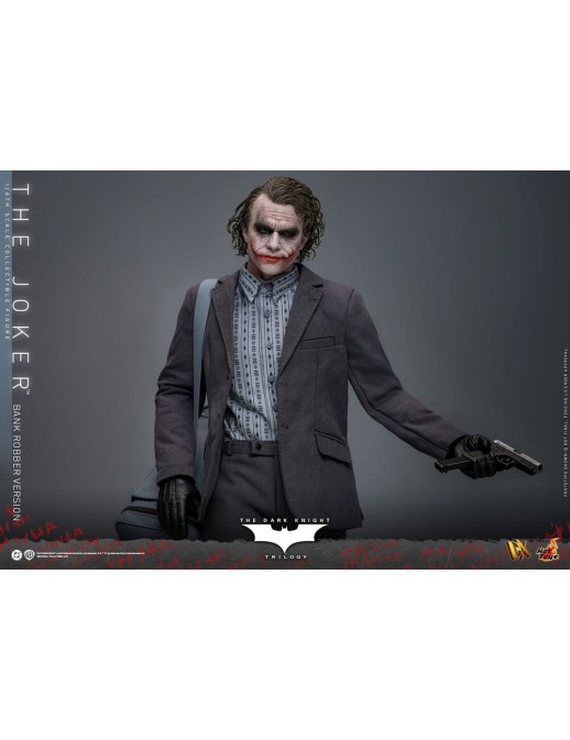 Hot Toys Movie Masterpiece Batman The Dark Knight The Joker Bank Robber Version 1/6 Scale Collectible Figure