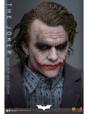 Hot Toys Movie Masterpiece Batman The Dark Knight The Joker Bank Robber Version 1/6 Scale Collectible Figure