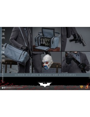 Hot Toys Movie Masterpiece Batman The Dark Knight The Joker Bank Robber Version 1/6 Scale Collectible Figure