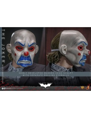 Hot Toys Movie Masterpiece Batman The Dark Knight The Joker Bank Robber Version 1/6 Scale Collectible Figure