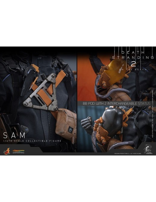 Hot Toys Videogame Masterpiece Death Stranding 2: On The Beach Sam Porter Bridges 1/6 Scale Collectible Figure