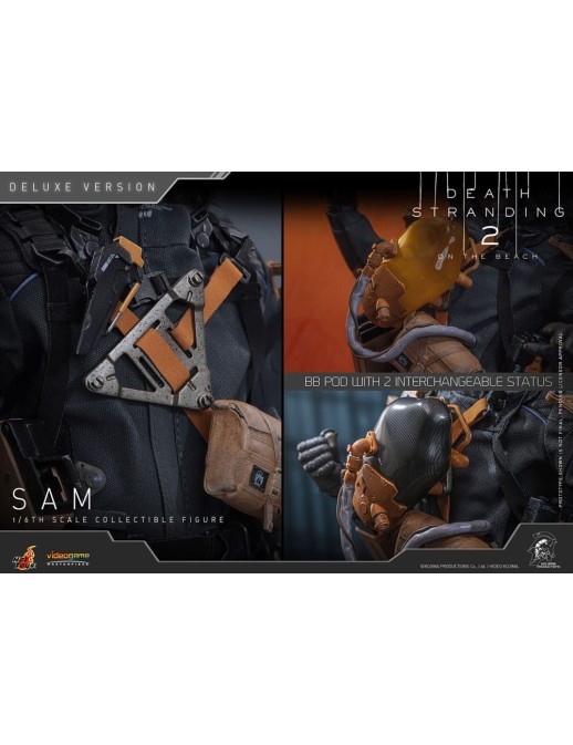 Hot Toys Videogame Masterpiece Death Stranding 2: On The Beach Sam Porter Bridges 1/6 Scale Collectible Figure Deluxe Version