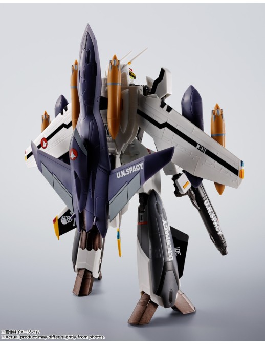 Bandai Hi-Metal R Macross Zero VF-0S Phoenix + QF-2200D-B Ghost Roy Focker Custom