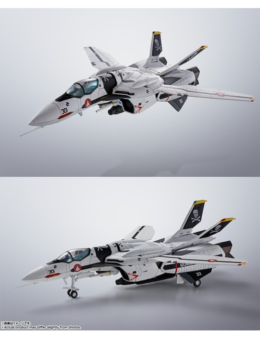 Bandai Hi-Metal R Macross Zero VF-0S Phoenix + QF-2200D-B Ghost Roy Focker Custom