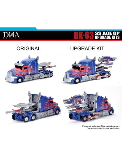 DNA Design DK-63 Upgrade Kit for Transformers: Age of Extinction Studio Series Leader Class Optimus Prime