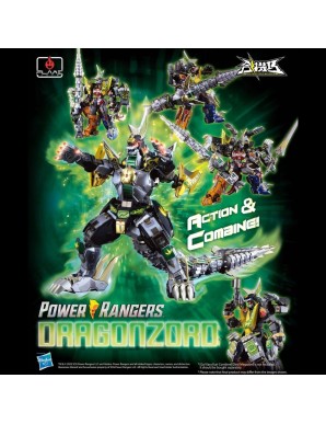 Flame Toys Mighty Morphin Power Rangers Go! Kara Kuri Combine Dragonzord