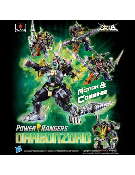 Flame Toys Mighty Morphin Power Rangers Go! Kara Kuri Combine Dragonzord