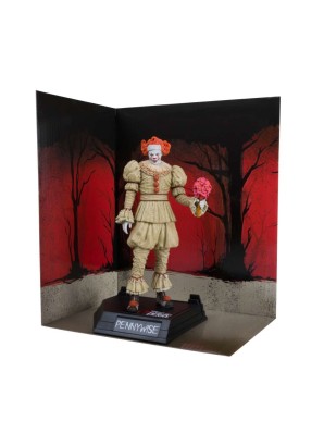 Mc Farlane Toys IT Movie Maniacs Pennywise Flashback Welcome to Derry Gold Label