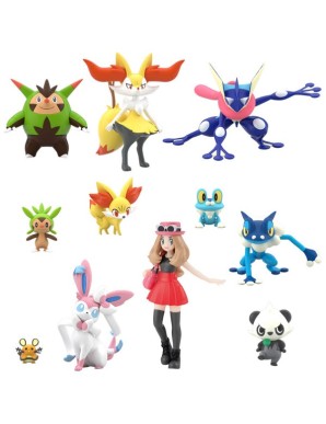 Bandai Shokugan Pokemon Scale World Kalos Region Set