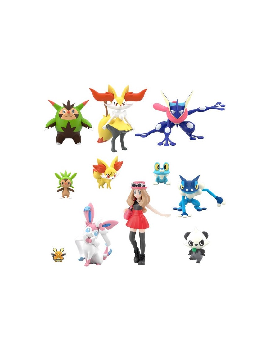 Bandai Shokugan Pokemon Scale World Kalos Region Set