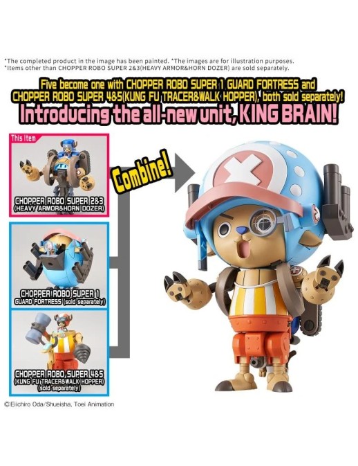 Bandai One Piece Chopper Robo 02 Heavy Armor & 03 Horn Dozer