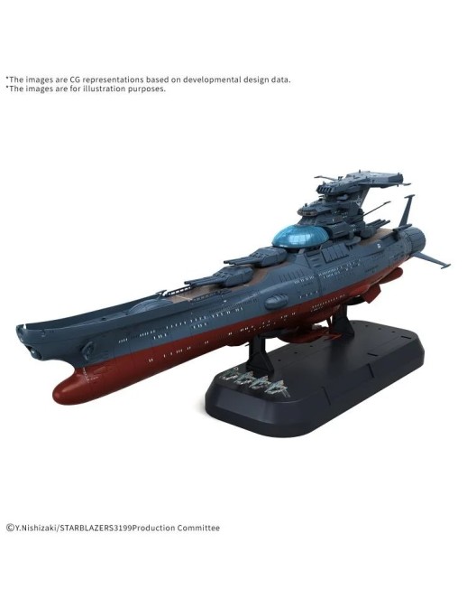 Bandai Be Forever Yamato: REBEL 3199 The Experimental Ship of Transcendental Dimension BBY-03 Ginga 3199 1/1000 Scale Model Kit