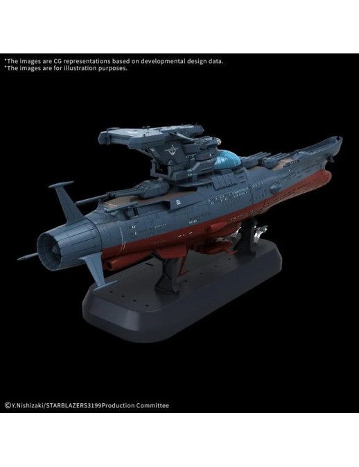 Bandai Be Forever Yamato: REBEL 3199 The Experimental Ship of Transcendental Dimension BBY-03 Ginga 3199 1/1000 Scale Model Kit