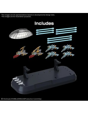 Bandai Be Forever Yamato: REBEL 3199 The Experimental Ship of Transcendental Dimension BBY-03 Ginga 3199 1/1000 Scale Model Kit